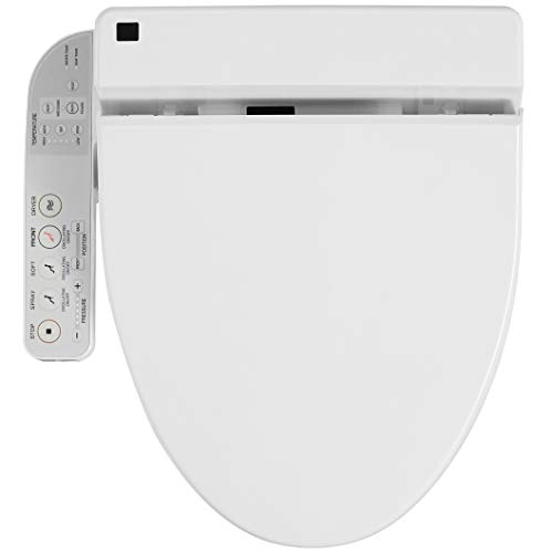 Cascadia Smart Toilet Seat with Arm Control Panel by Pacific Bay - Features Bidet, Instant Heating Water, a Heated Seat, Multiple Cleaning Settings, a Heated Dryer, and a Deodorizer - NEW 2019 Model