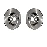Front Disc Brake Rotors Pair For Volkswagen Passat