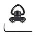 JIALITTE M-lok S-ling Swivel 1 Inch QD S-ling Mount Adapter Attachment for M lok Rail (1 Inch S-ling + M-lok - Pointed)