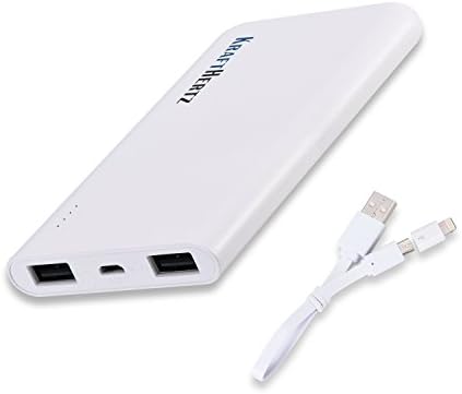 Krafthertz 6400 mAh Portable Power Bank Charger External Battery (White)
