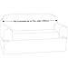 Maytex Reeves Stretch 2 Piece Loveseat Furniture Cover Slipcover, Natural White