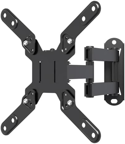 Soporte de Pared para TV, Soporte Giratorio para TV con Brazo articulado, extensión de inclinación y rotación para la mayoría de monitores LED, LCD y TVs de Plasma de 13-42 Pulgadas, hasta 20