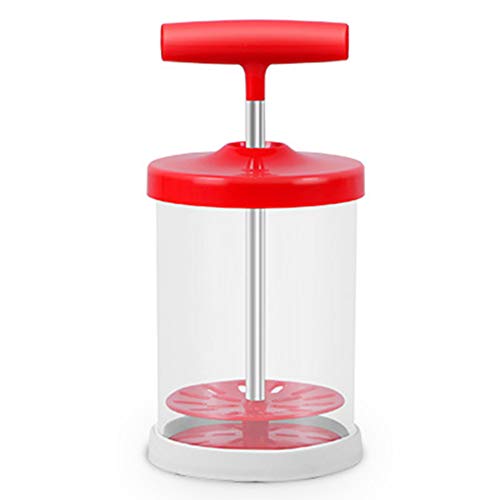 Manual Professional Whipping Cream Dispenser - Handheld DIY Whipped Cream Dispenser - Perfect Cream Whipper Maker for Gift,Lid,17-Ounce Capacity (500ml) (Red) - Thumbnail 6