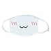 ESTD Anime Emoticon Anti-Dust Face MaskKawaii Kaomoji Mouth Muffle White (style 1)