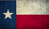 Vintage Texas Flag Vinyl Decals Stickers(TWO PACK!!!)Cars Trucks Vans Walls Laptops|Full Color|2-3 X 5 In Decals|KCD746