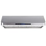 CAVALIERE AP238-PS15-36 Under Cabinet/Wall Mounted Stainless Steel Kitchen Range Hood with Remote Control 900 CFM
