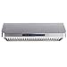 CAVALIERE AP238-PS15-36 Under Cabinet/Wall Mounted Stainless Steel Kitchen Range Hood with Remote Control 900 CFM