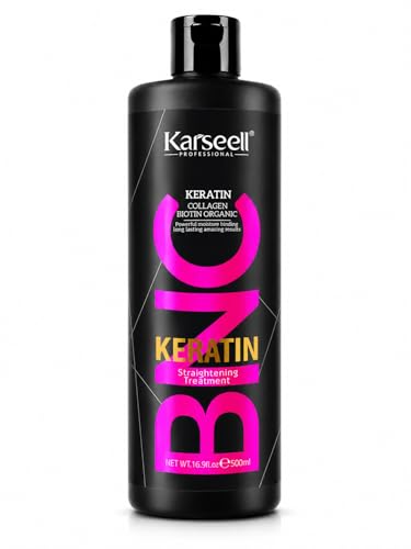 Karseell MACA CARE SYSTEM Keratin Smoothing Formaldehyde-Free Professional Brazilian Treatment 20 Weeks Collagen Biotin Argan Oil Moisturizing Anti-Frizz Dry Damaged Hair