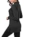 BaiShengGT Women's Casual Shawl Collar Button Tunic Top Large Dark Grey
