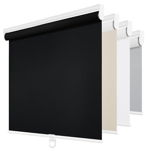 ChrisDowa Blackout Roller Shades Pull Down, Cordless Window Blinds for Home at Amazon