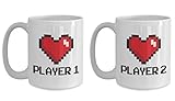 Gamer Couple Coffee Mug - Player 1 Player 2
