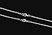 Snake Chains Necklace 24pcs 925 Silver Plated 1.2mm DIY Charms Link with Lobster Clasps for Jewelry Making (16 inch)