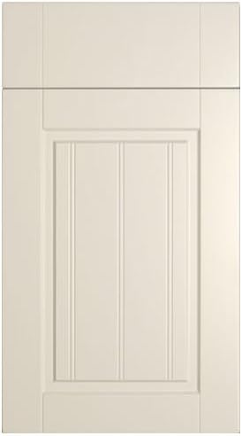 Avondale Ivory Vinyl Wrapped Replacement Kitchen Cabinet Cupboard Unit Carcass Doors & Drawer Fronts - 570 X 345 - Cabinet Door + Hinge Holes Drilling
