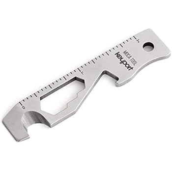 Keyport MOCA 10-In-1 Key Tool - Keychain Multi-Tool (Bottle Opener - Screwdriver - Cord Cutter - Box Opener - Scoring Tool - Hex Bit Driver - Wrench x 3 - Ruler) TSA Friendly, Keyport Pivot Compatible