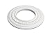 Renovators Supply Manufacturing Recessed Lighting Trim 8 in. Wide White Polyurethane Ornate Floral Recessed Ceiling Light Trims