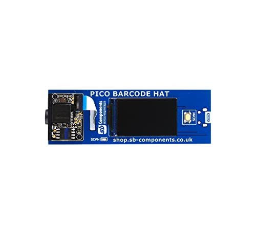 sb components Raspberry Pi Pico with Barcode HAT 1D/2D Codes Reader Barcode Module Barcode Scanner Breakout for Pico