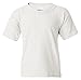 Gildan Big Boys' DryBlend Moisture-Wicking Taped-Neck T-Shirt, XL, White