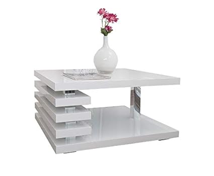 Couchtisch weiß Hochglanz | Tivoli | Brefeo Wohnzimmertisch Couchtisch Sofatisch Wartezimmertisch Kaffeetisch Lounge Tisch Re