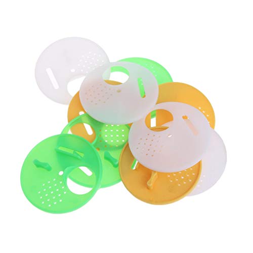 Tanqifo 10 Piece Plastic Bee Nest Door Entrance Disc Bee Hive Nuc