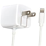 Apple Certified iPhone Lightning Charger - Wall Plug - for iPhone X 8 Plus 8 7 Plus 7 6S Plus 6 Plus 6 6S 5S 5 5C SE - Fold Away Pins - 2.1a Rapid Power - Take for Travel - White