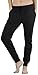 ToBeInStyle Women's Solid Print French Terry Jogger Pants - Black - Large