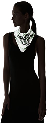Collection Xiix Women's Tie Dye Skull Embroidery Bandana, Olive, One Size