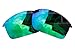 Polarized Replacement Lenses for Oakley Bottle Rocket Sunglasses - 5 Options Available (Emerald Green Mirror Coatings)