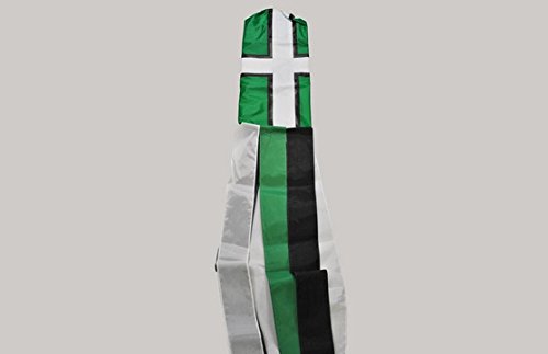 Flagtex Devon Flag Windsock 150cm Weather Resistant Polyester Garden Windsock Devon St Petroc Cross Design Outdoor Decoration Wind Indicator Patio Garden 60 inch Wind Direction Windsock