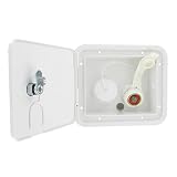 Valterra White A01-2000VP Gravity/City Water Inlet Hatch-Brass, (Carded)