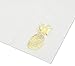 Gold Foil Pineapple Paper Napkins for Birthday Party (6.5 x 6.5 In, 50 Pack)