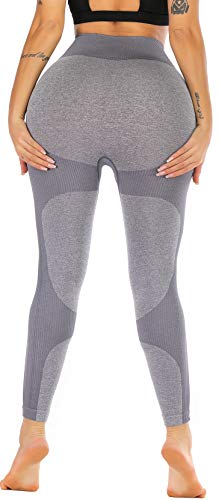 RUNNING GIRL Women Butt Lift Seamless Yoga Leggings High Waisted Tummy Control Workout Leggings Compression Skinny Tights