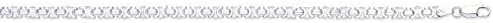 Sterling Silver Flat Byzantine Chain, Lengths: