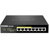 D-Link 8 Port Gigabit Unmanaged Desktop Switch with 4 PoE Ports, 68W PoE Budget (DGS-1008P)