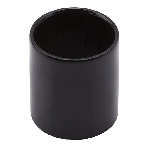 Dunnomart Useful Professional Musical Instrument Accessory Black Chromed Steel Guitar Slide Tube Fingertip Metal Slider