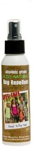 Absolute Green DEET-Free Natural Bug Repellent, Kid/Youth Safe Travel Size 2 oz