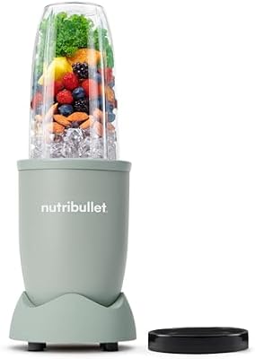 Pro 900 - Batidora Personal Multifunción, Blender Frutas y Verduras, Diseño Compacto, Fácil de Usar y Limpieza Rápida, Extracción de Nutrientes, 900W, Mineral Verde Oliva (NB904MAJD)