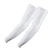 The Elixir Deco 1 Pair of Bike Golf Basketball Outdoor Sport Sun Protection Arm Cooling Sleeve Arm Coolers, White