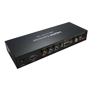 ZCLLWM? HDMI V1.4 to YPbPr Component RCA or VGA D-Sub R L Optical DTS5.1 Audio Converter