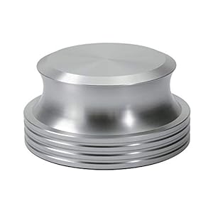 Dynavox Stabilizer PST420, draaitafel van aluminium voor platenspeler, gewicht 420 g, zilver