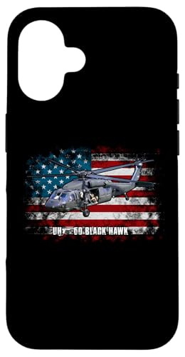 UH-60 Black Hawk Helicopter USA Flag Helicopter Pilot Case for iPhone 16