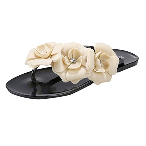 Women Cute Fruit Non-Slip Shower Sandals,FAPIZI House Soft Foams Sole Pool Slippers Outdoor Camellia Shoes Black
