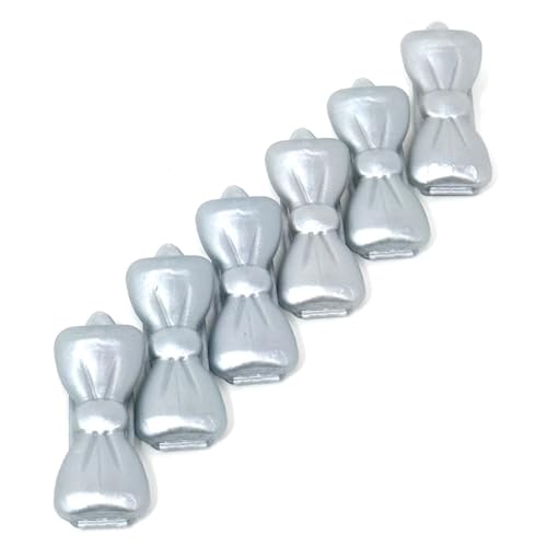 Dog Hair Clip Mini Pack of 6, Silver 24