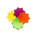 Neon Starbursts Cut-Outs - Perfect for School-Boards, Offices, Memos, Arts and Crafts and More! (2 Pack)