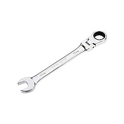 uxcell 17mm Flex-Head Ratcheting Combination Wrench