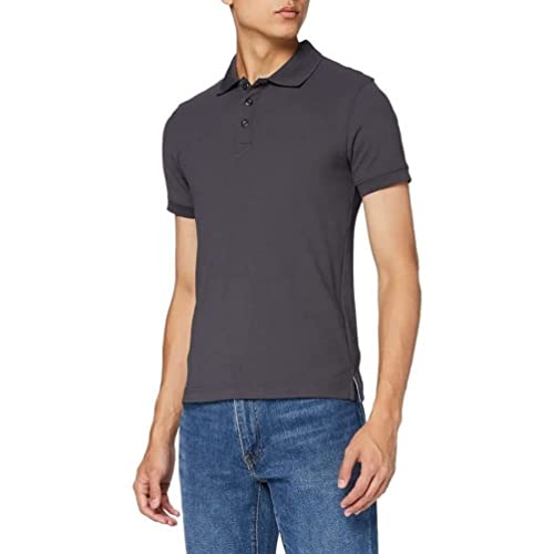 Hombres Crewline Polo, Ébano, M