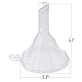 50pcs Mini Plastic Funnel, Lystaii Transparent Funnels for Bottle Filing Perfume Essential Oil Clear PP Funnels for Small Samples of Perfume Liquid Emulsion Lab Bottle Chemical liquid