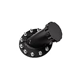 AdlerSpeed Billet Fuel Cell Fast Fill Filler Neck 45 Degree 12Bolt Flange Aluminum Black US