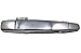 PT Auto Warehouse GM-3545M-FRK - Outside Exterior Outer Door Handle, Chrome - without Keyhole, Passenger Side Front