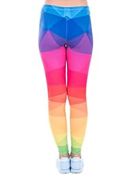 PINK PLOT Leggings estampados básicos Pantalones estampados de alta elasticidad para damaes niñas