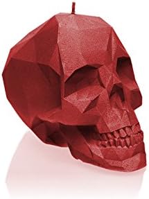 Candellana Candles Candellana- Small Skull Candle, Red